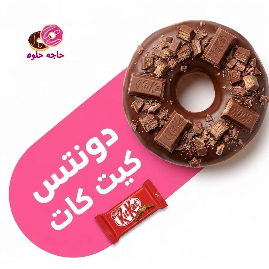 صورة دونتس شيكولاتة كيت كات