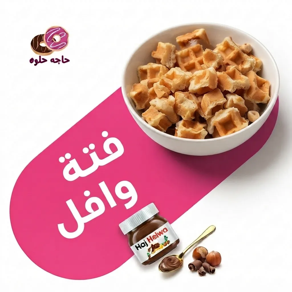 فتة وافل